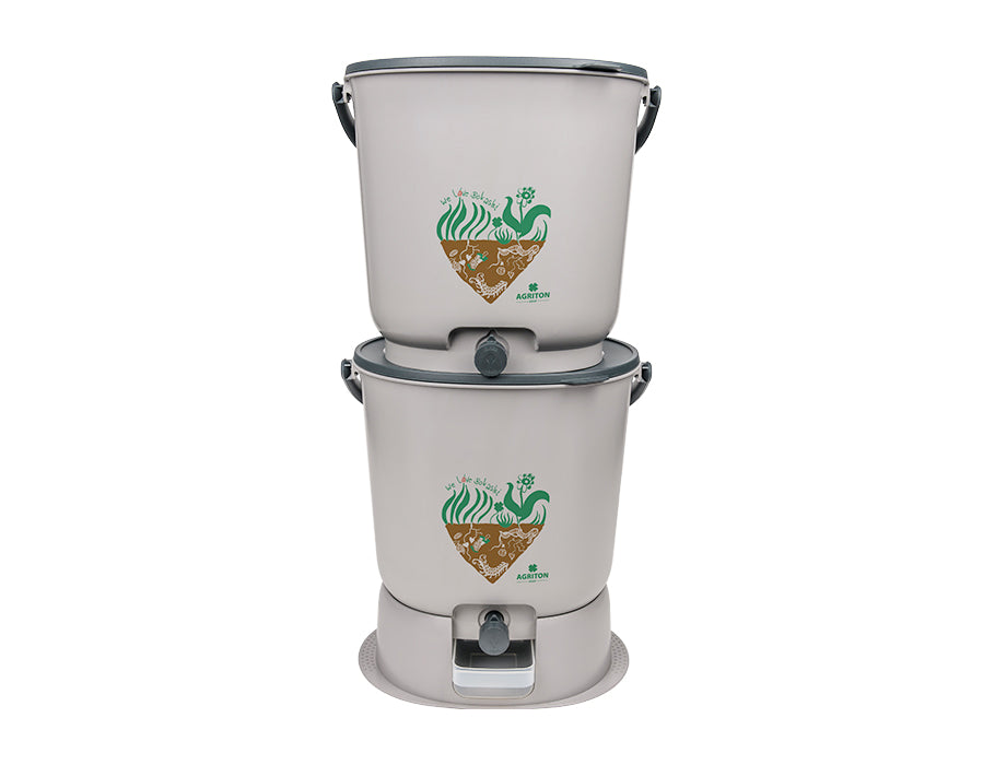 Emiton Bokashi Kitchen Bucket Essential Grey Set