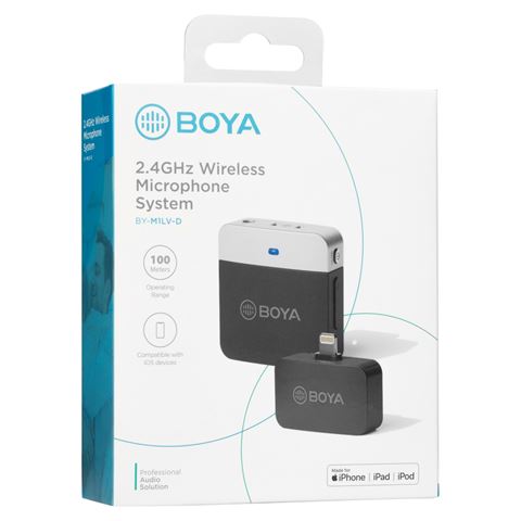 Boya 2,4 GHz Daspeld Mikrofon bezprzewodowy BY-M1LV-D dla iOS