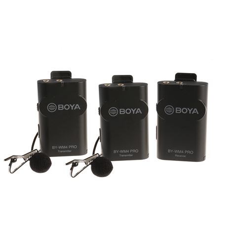 Boya 2.4 GHz Duo Lavalier Microphon Wireless BY-WM4 Pro-K2