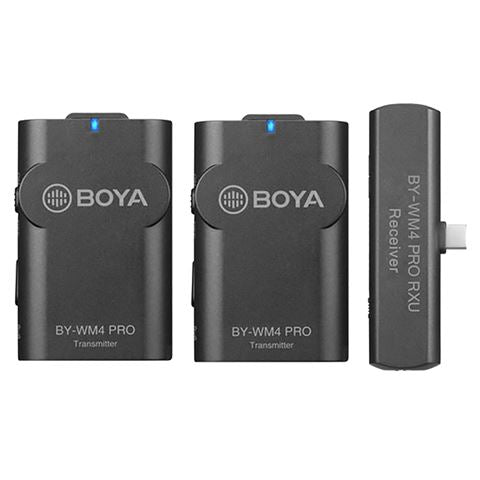 Boya 2.4 GHz Duo Lavalier Microphon Wireless BY-WM4 Pro-K6 til Android