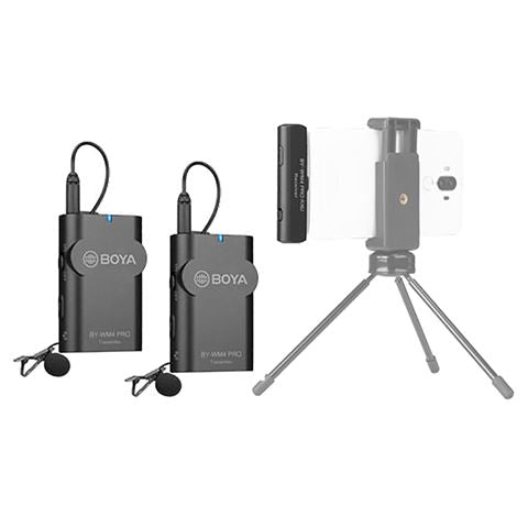 Boya 2.4 GHz Duo Lavalier Microphone Wireless by-WM4 Pro-K6 pro Android