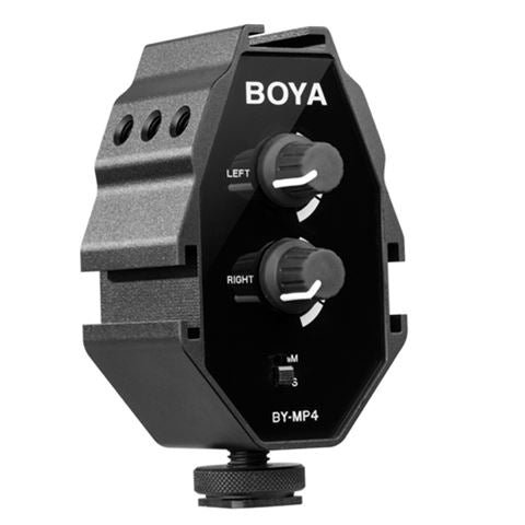 Boya Audio Adapter BY-MP4 for smartphone, DSLR, Camcorders and PC