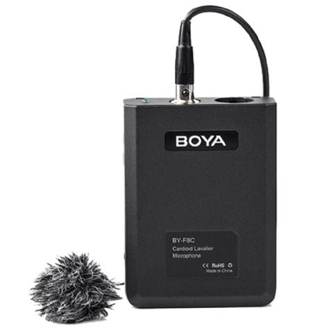 Boya Cardioid Lavalier Microphone by-F8C for video or instruments