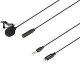 Boya Clip-on Lavalier Microphone BY-M2 for iOS