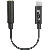 Boya Universal Adapter by-K7 3.5mm TRS to USB-C for DJI Osmo Action