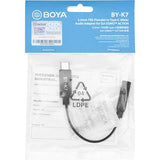 Boya Universal Adapter By-K7 3.5mm TRS til USB-C til DJI Osmo Action