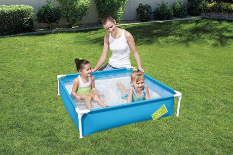 Piscina Bestway 1,22m x 1,22m x 30,5cm minha primeira piscina com moldura