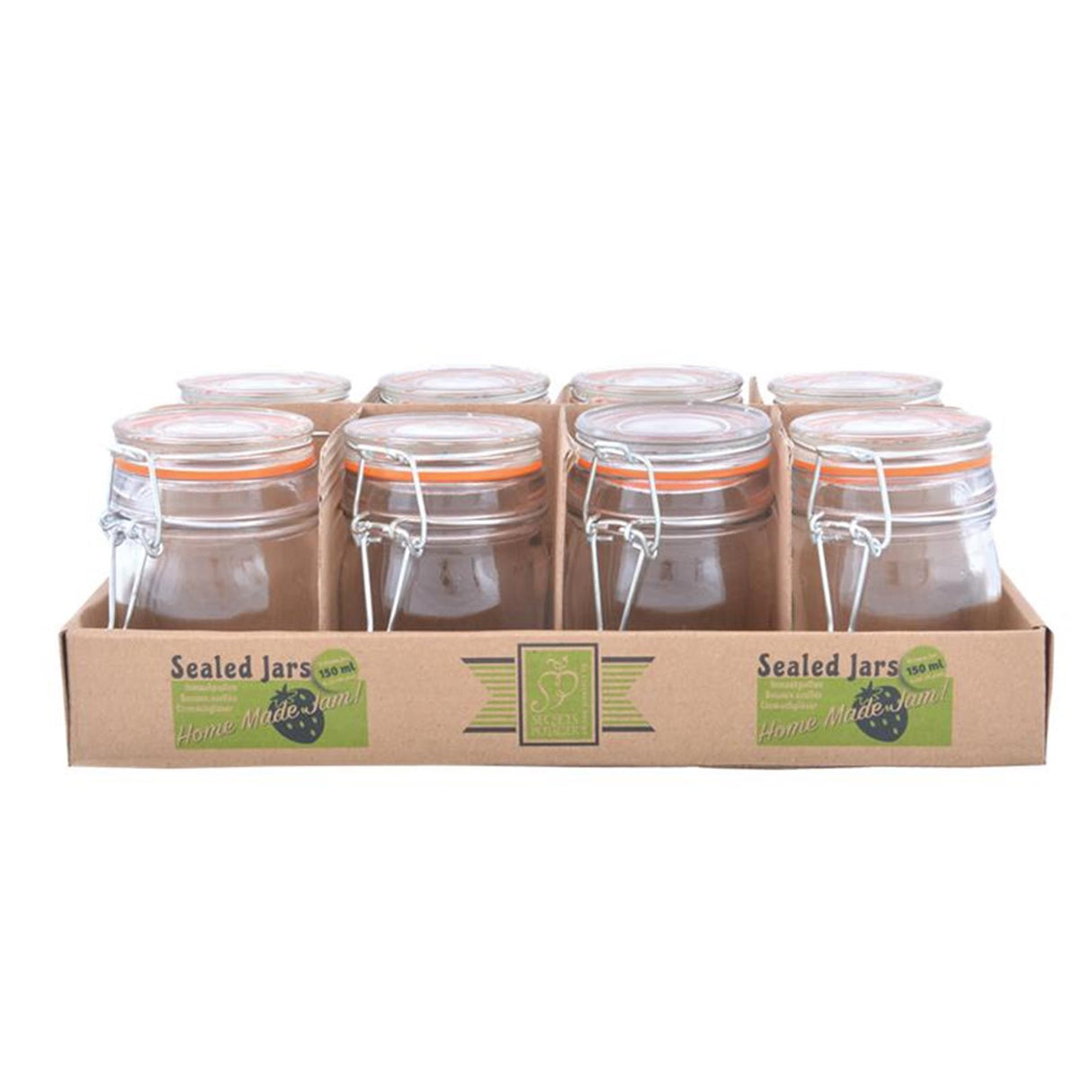 Esschert design canning jar h10 set of 8
