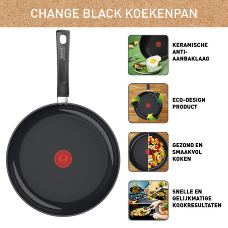 Tefal change black frying pan ø28cm