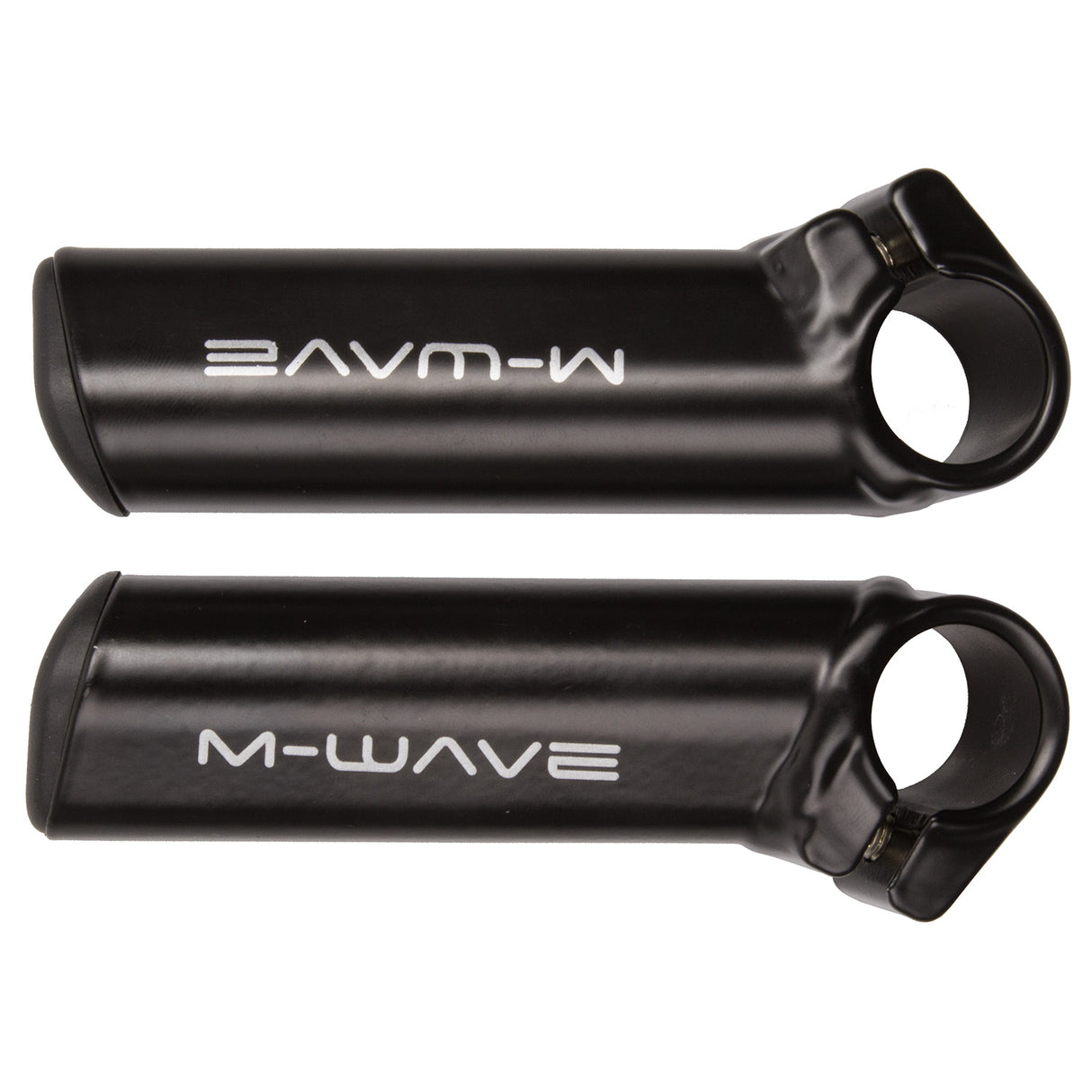 M -wave aluminum bar -ends 10 cm - straight, short - matt black