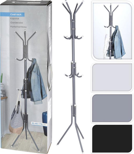 Storage solutions kapstok metaal 45x45xh170cm assorti kleuren