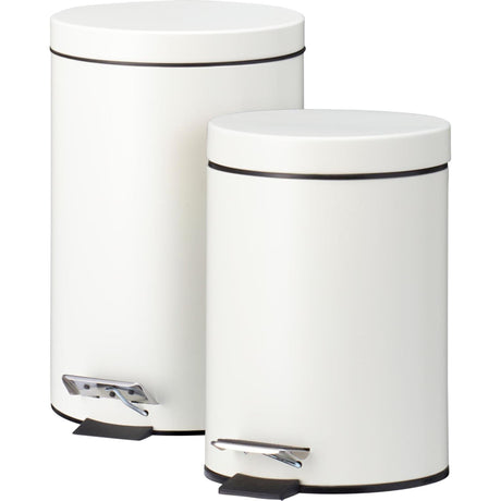 Pedaalemmer set van 2 stuks 3l-12l crã¨me