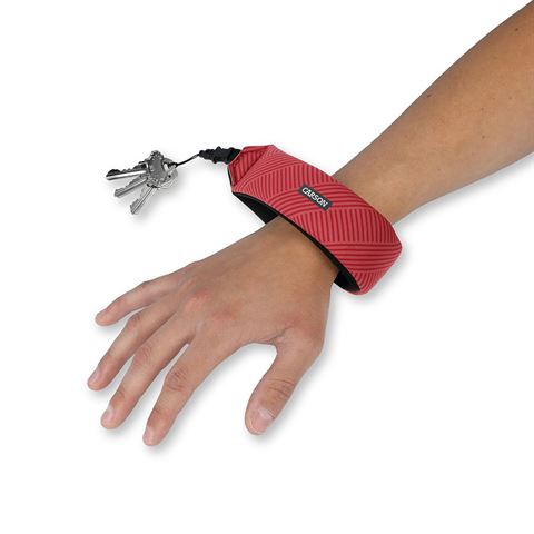 Carson floating wristband for 5 keys - pink -red