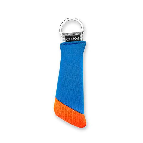 Carson floating key ring for 3 keys - Blue Orange