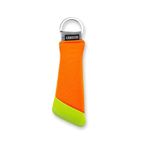 Carson floating key ring for 3 keys orange yellow