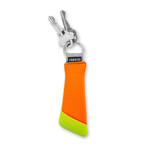 Carson floating key ring for 3 keys orange yellow