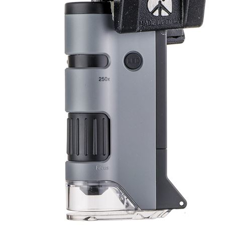 Carson Handmicroscope MP-250 Microflip 100-200X with smartphone adapter