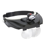 Carson Head Loop Pro Series Magnivisor Deluxe con LED e 4 obiettivi