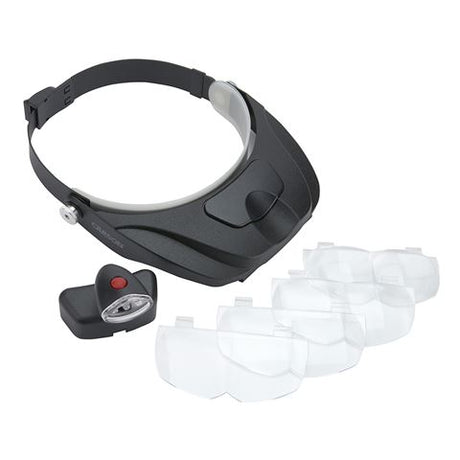 Carson Head Loop Pro Series Magnivisor Deluxe con LED e 4 obiettivi