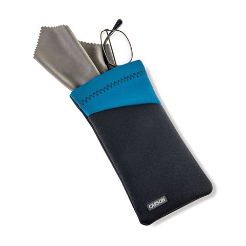 Carson Neoprene glasses cover with microfiber cloth - Gray blue