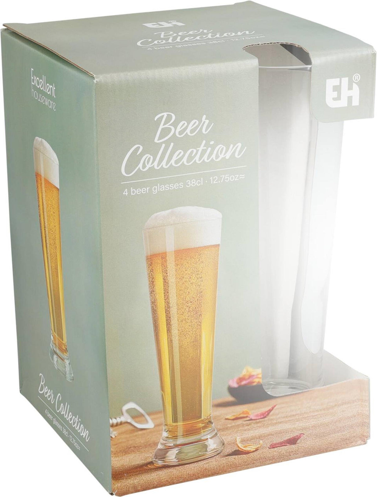 Beer glass 370 ml set 4 pieces | 6 pieces