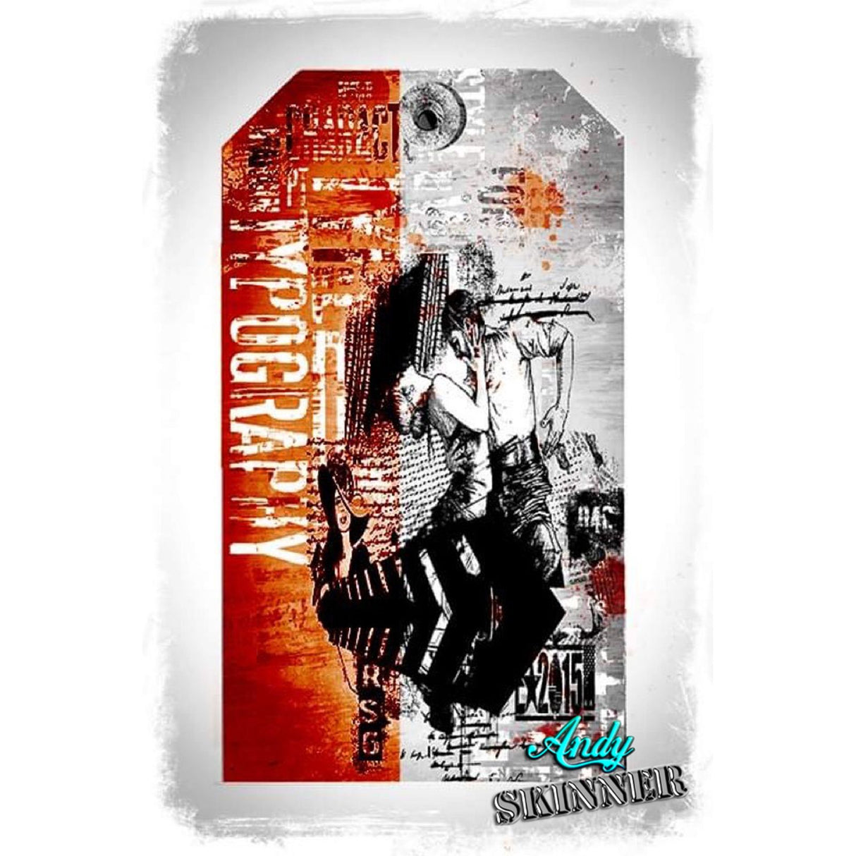 Creative expressions • rubber stamp the last tango 9.14x11.94cm