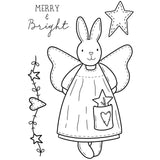 Creative expressions • clear stamp angel bunny