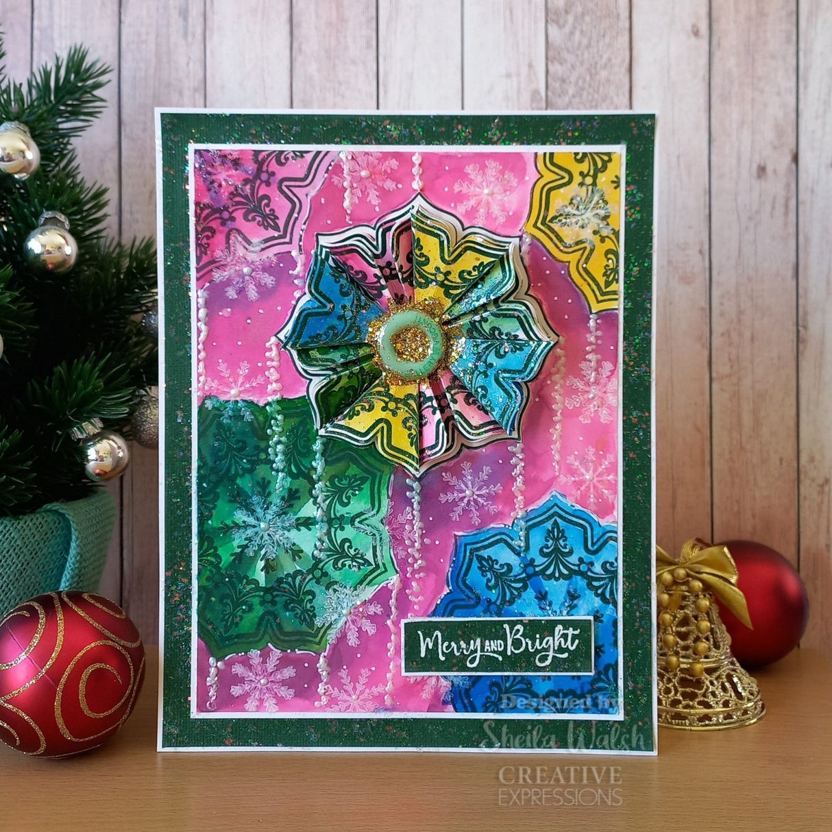 Creative Expressions • Tea Bag Folding Clear Stamp Set Festive Flourish