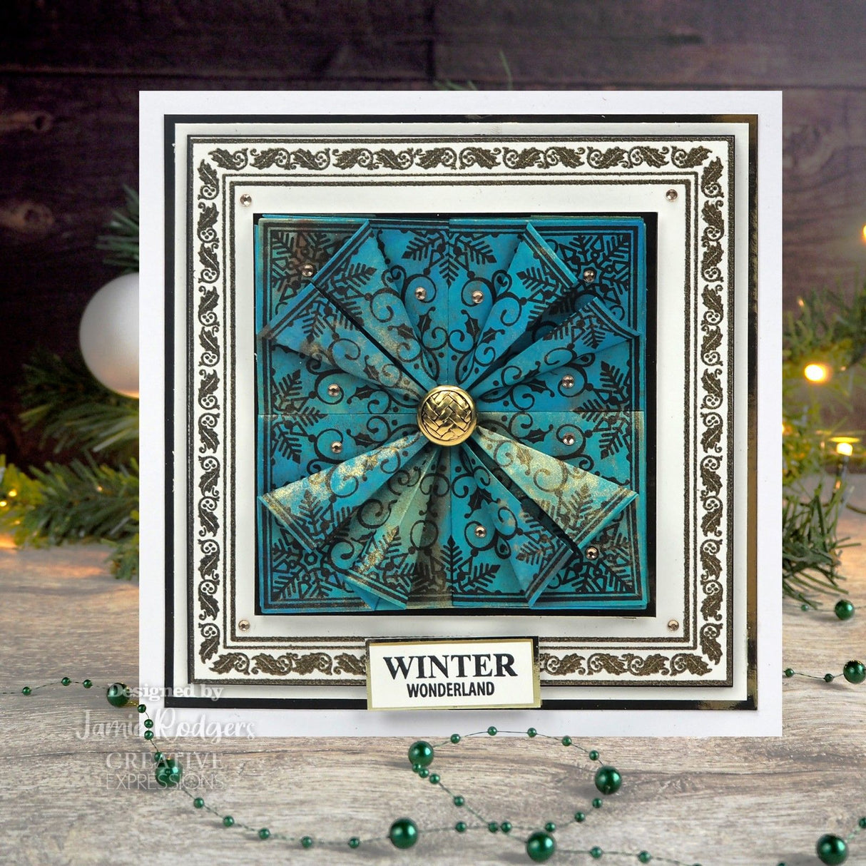 Creative Expressions • Tea Bag Folding Clear Stamp Set Winter Wonderland