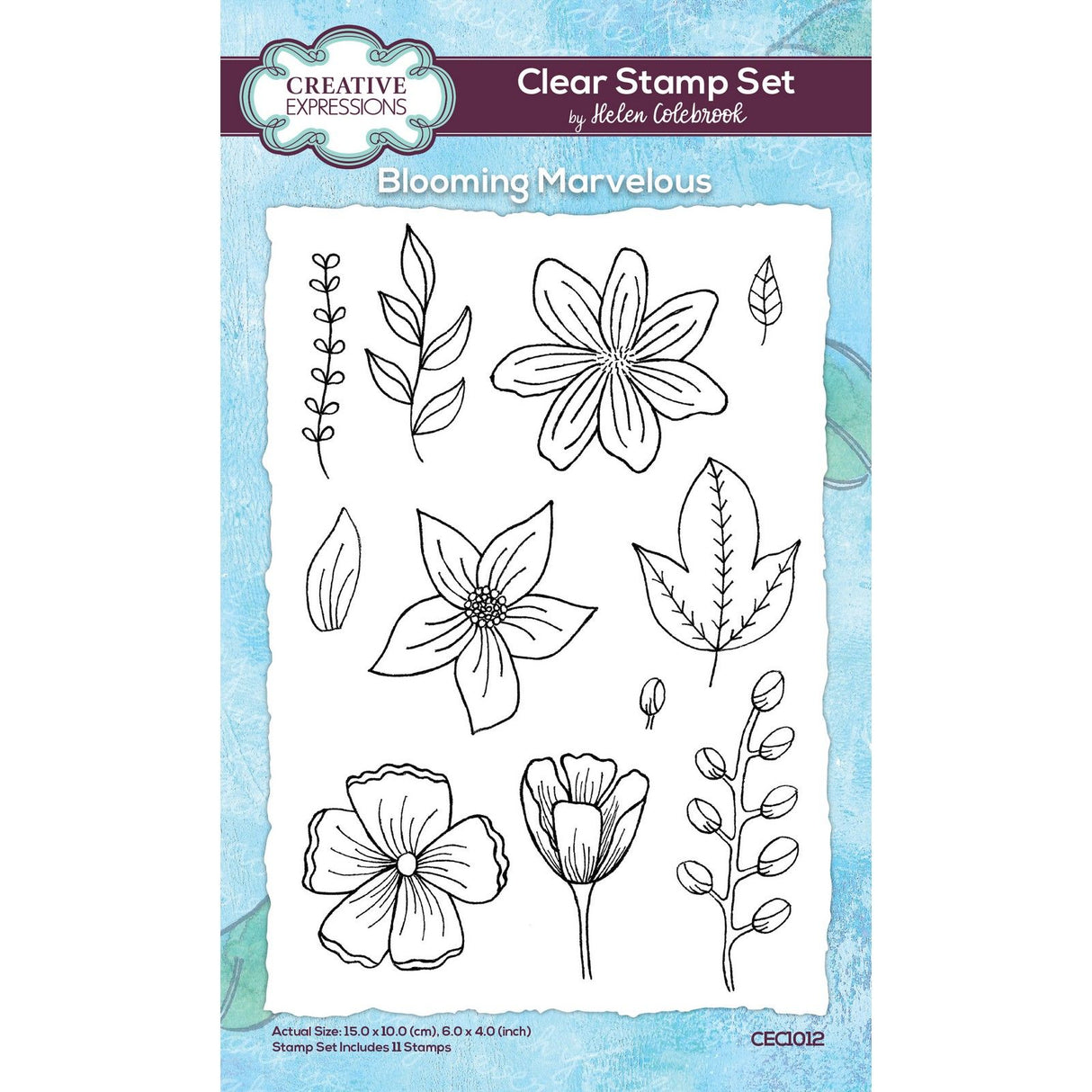 Creative expressions • clear stamp set blooming marvelous