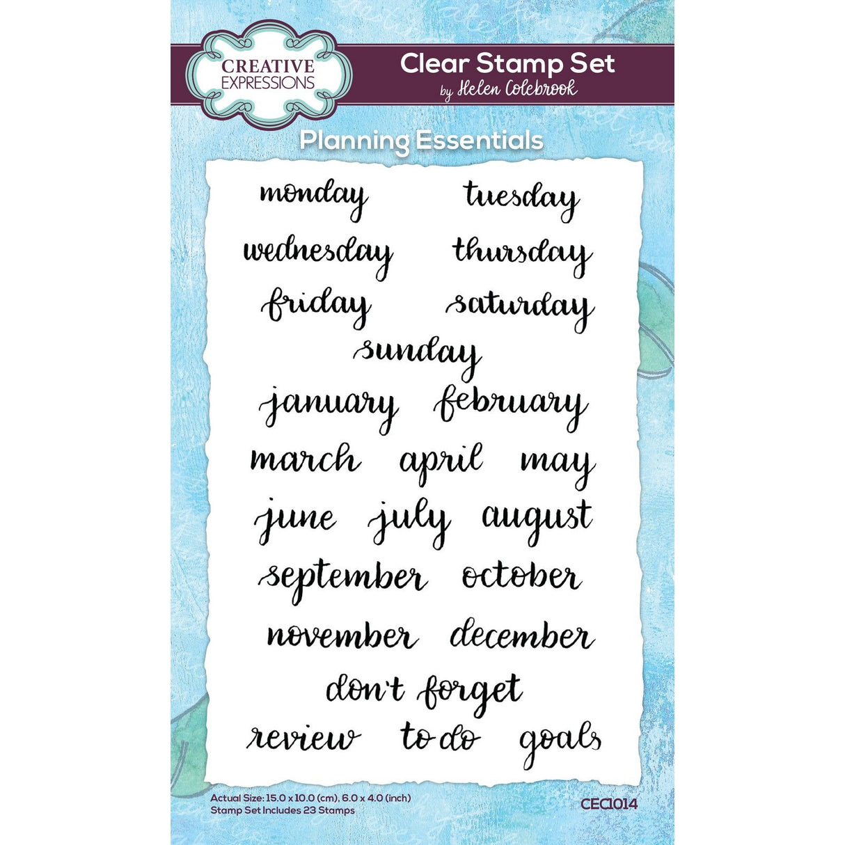 Creative expressions • clear stamp set planning essentials