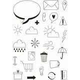 Creative expressions • clear stamp planner icons