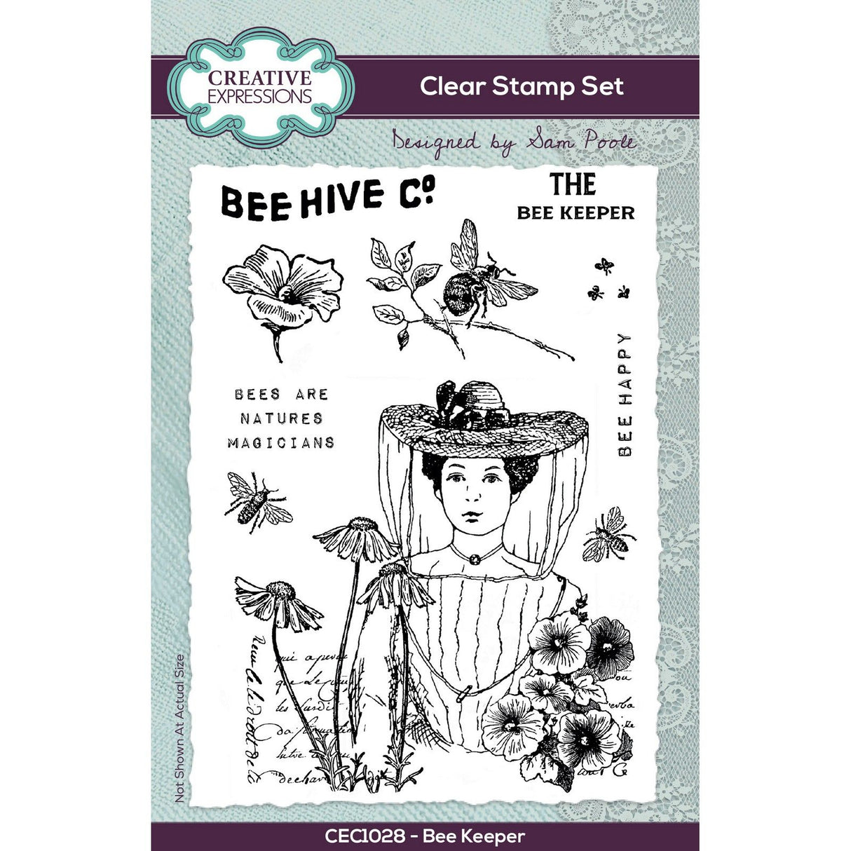 Creative expressions • clear stamps bee keeper