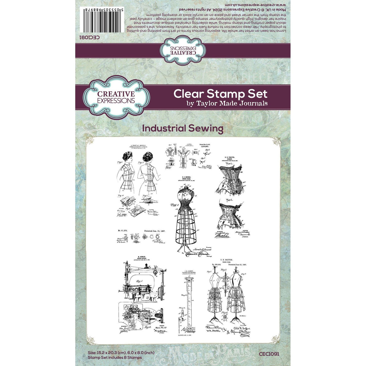 Creative Expressions • clear stamp set industrial sewing