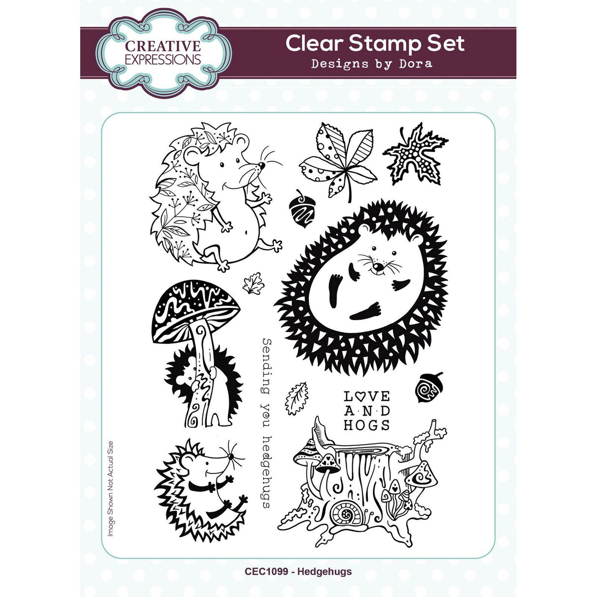 Creative Expressions • clear stamp set Hedgehugs