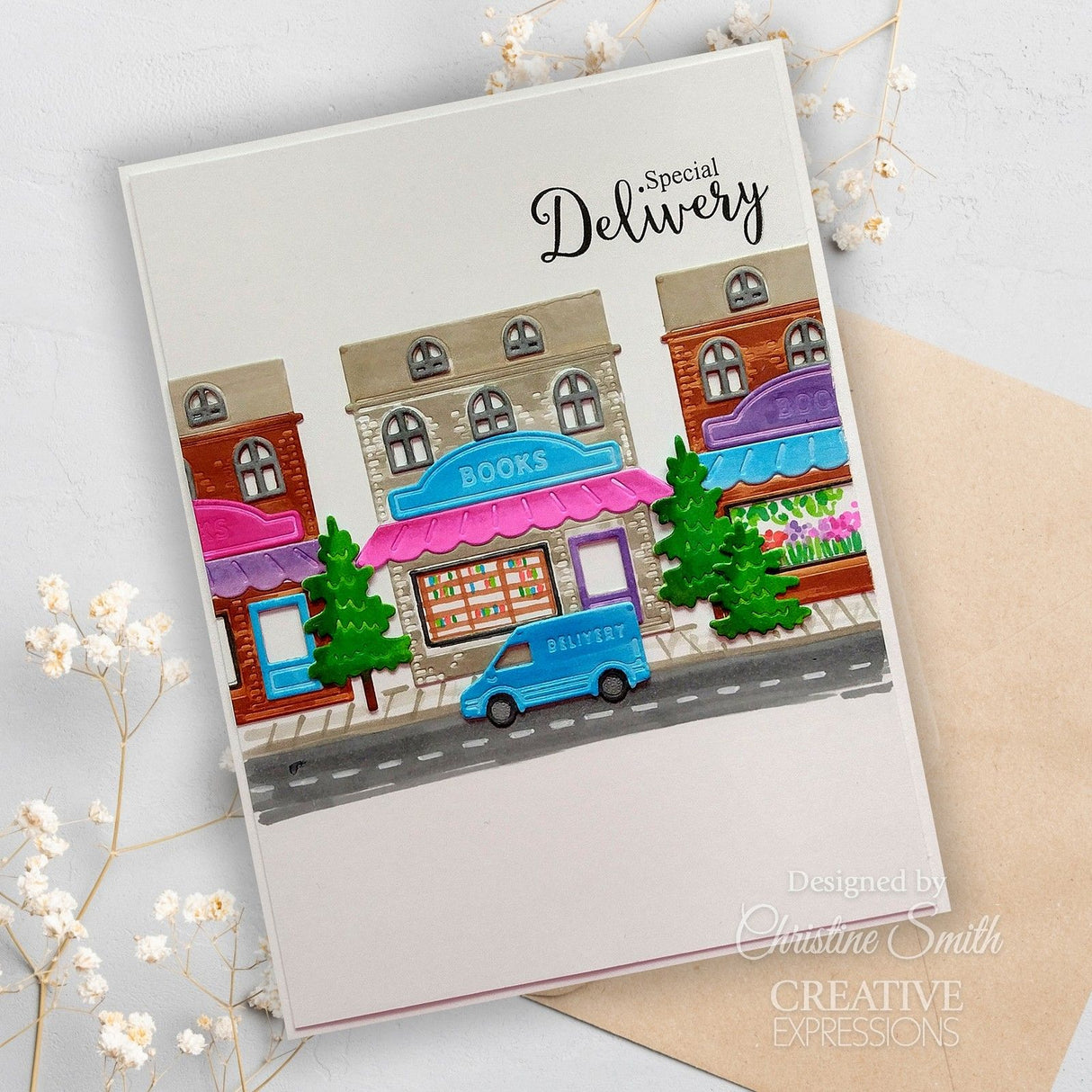 Creative Expressions • Sue Wilson Village Scenes Stamp Set