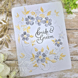 Creative expressions • blossom wreath sentiments clear stamp set