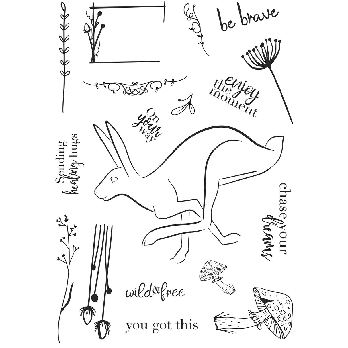 Creative Expressions • Clear Stamp Set A5 Be Brave