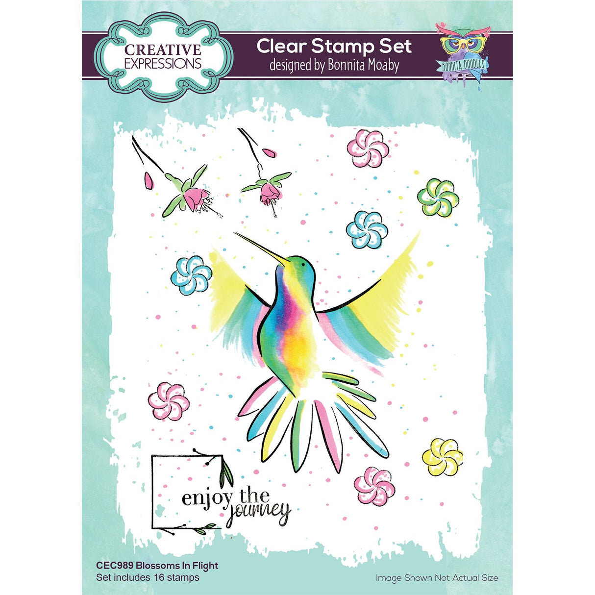 Creative Expressions • Clear Stamp Set A5 Blossoms in Flight