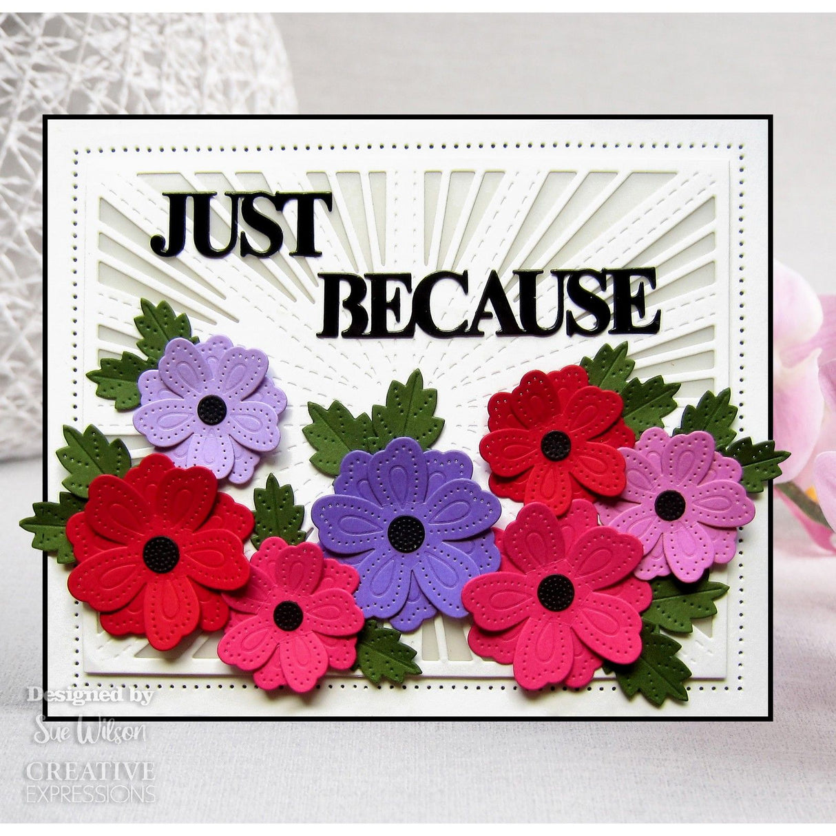 Creative expressions • craft die block sentiments just because
