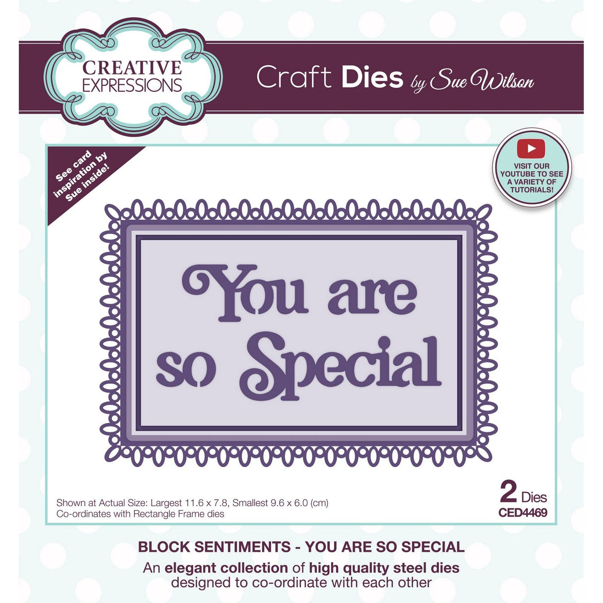 Creative Expressions • Craft Dies Block Sentiments You Are So Special