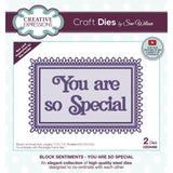 Creative Expressions • Craft Dies Block Sentiments You Are So Special