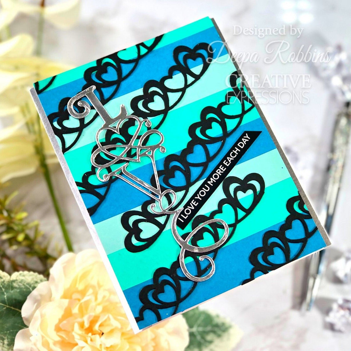 Creative expressions • frames dies loving hearts frame