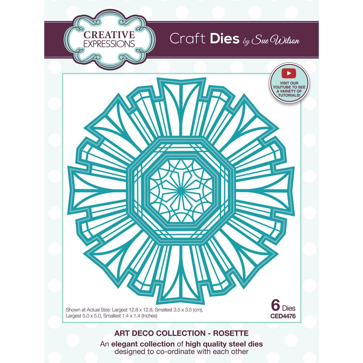 Creative Expressions • Art Deco Rosette Die
