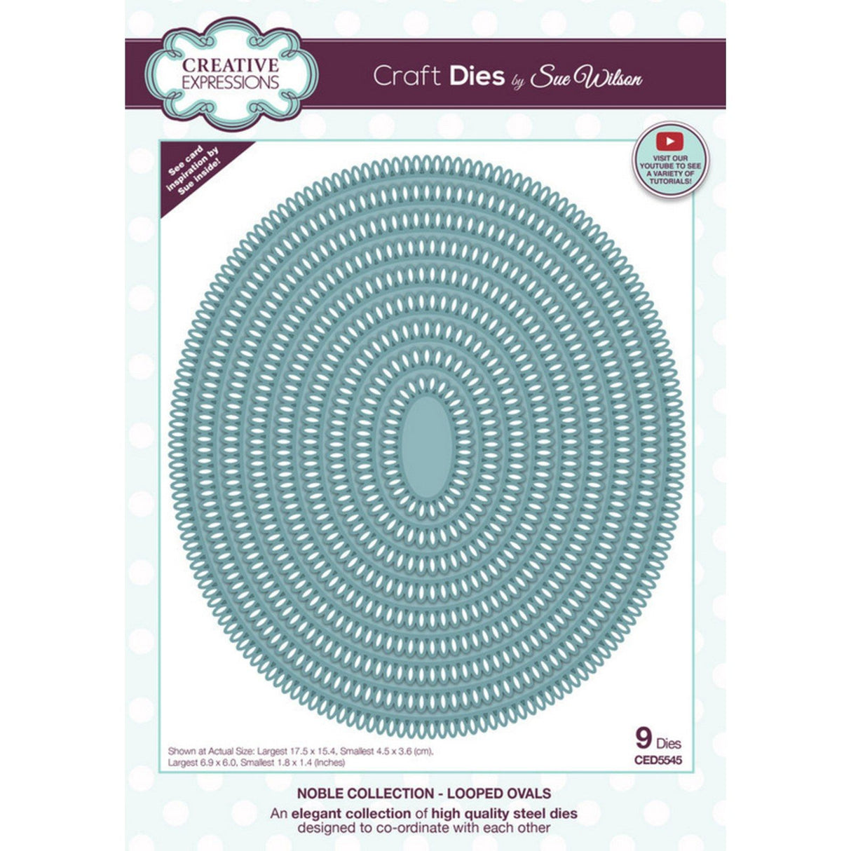 Creative Expressions • craft die looped ovals