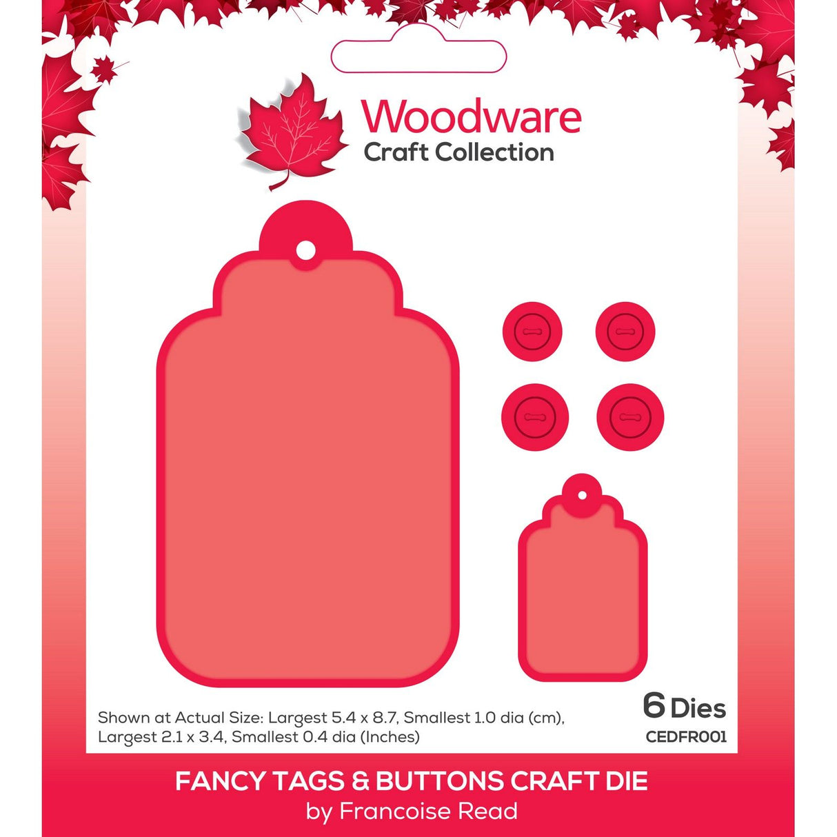 Woodware • fancy tags buttons craft die
