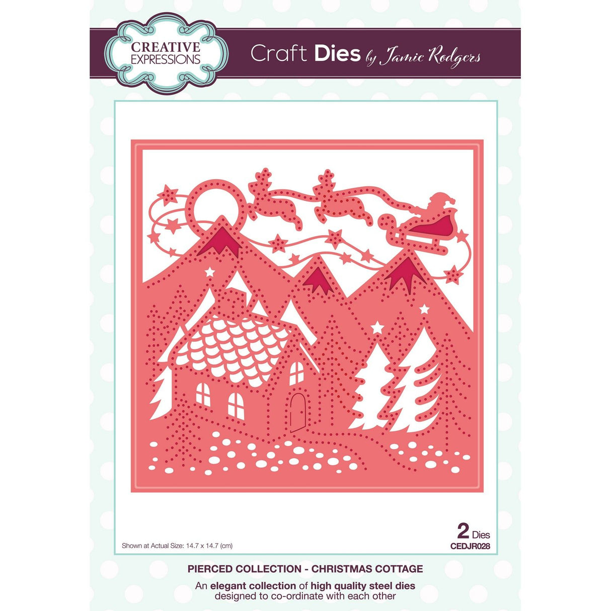 Creative expressions • craft die christmas cottage