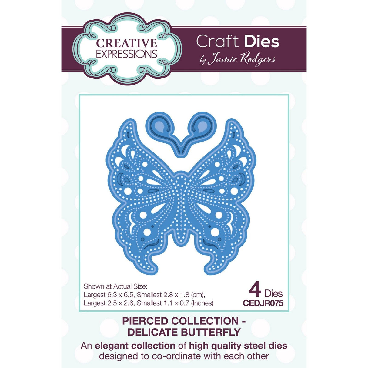 Creative expressions • cutting die delicate butterfly