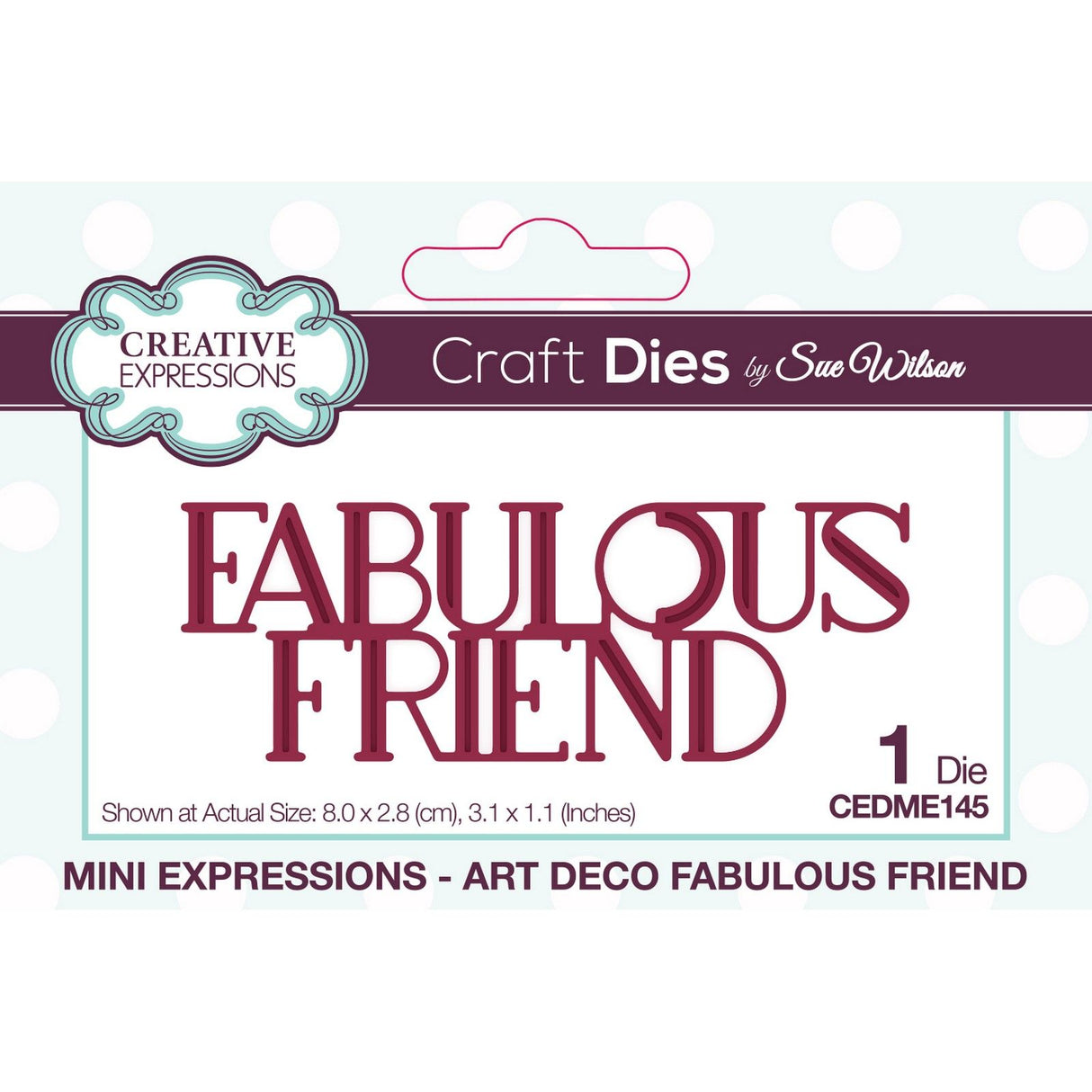Creative Expressions • Art Deco Mini Die Fabulous Friend