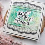 Creative Expressions • Noble Shadowed Sentiment Craft Die Hello Friend